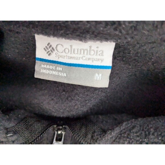 Columbia Full Zip Fleece Vest Women's Medium Black/Dark Gray - Picture 7 of 9